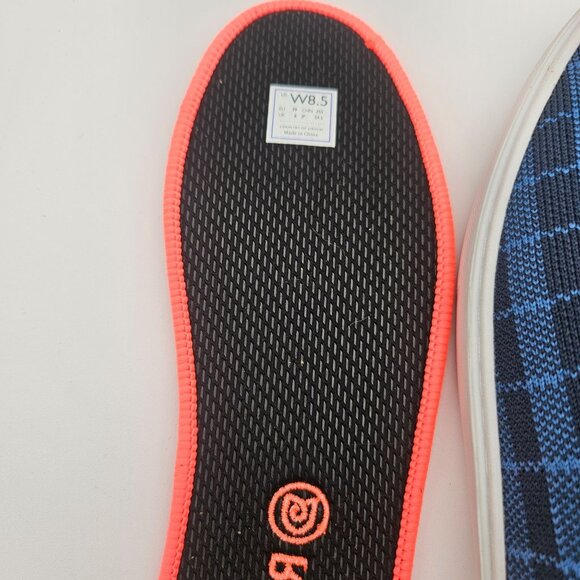 Rothys The Original Slip On Indigo Gingham Womens Sz 8.5 NEW - Picture 6 of 7